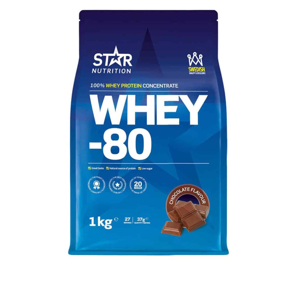 Whey 80 proteinpulver med chokladsmak