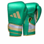 Adidas Adispeed 501 grön guld boxningshandskar